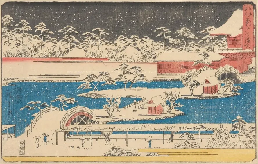 Kameido Temmaugu in Snow