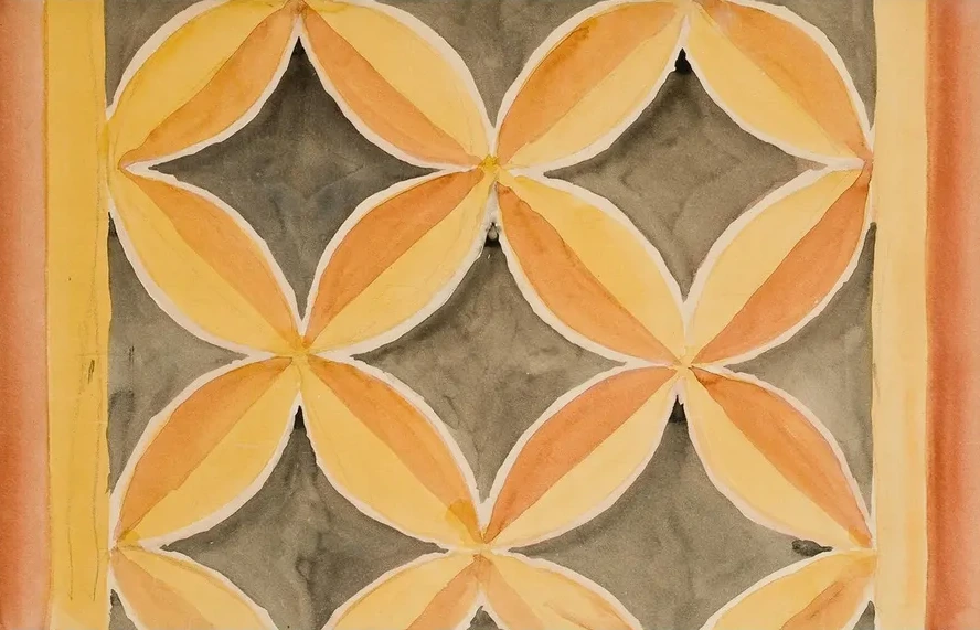 Karton Do Polichromii Ko Cio a Mariackiego Fryz O Motywach Geometrycznych