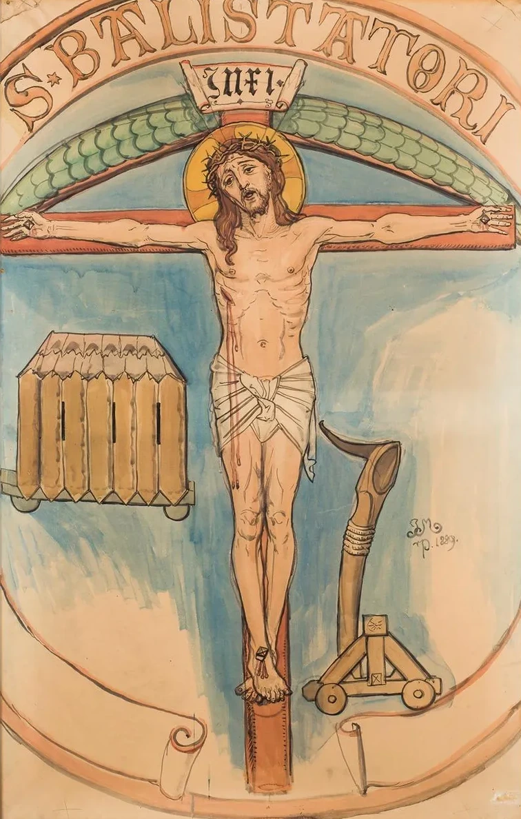 Karton Do Polichromii Ko Cio a Mariackiego God O Ucznik W