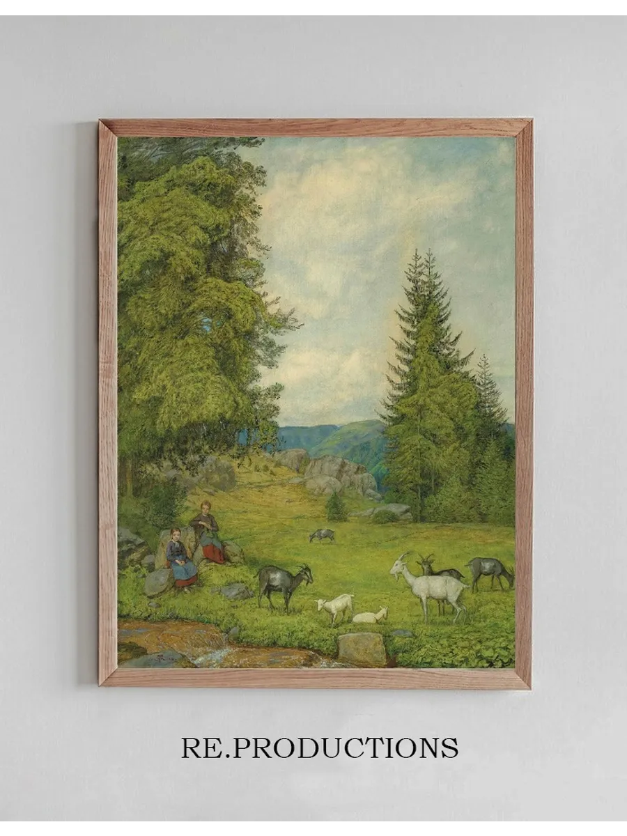 Kinder Mit Ziegenherd