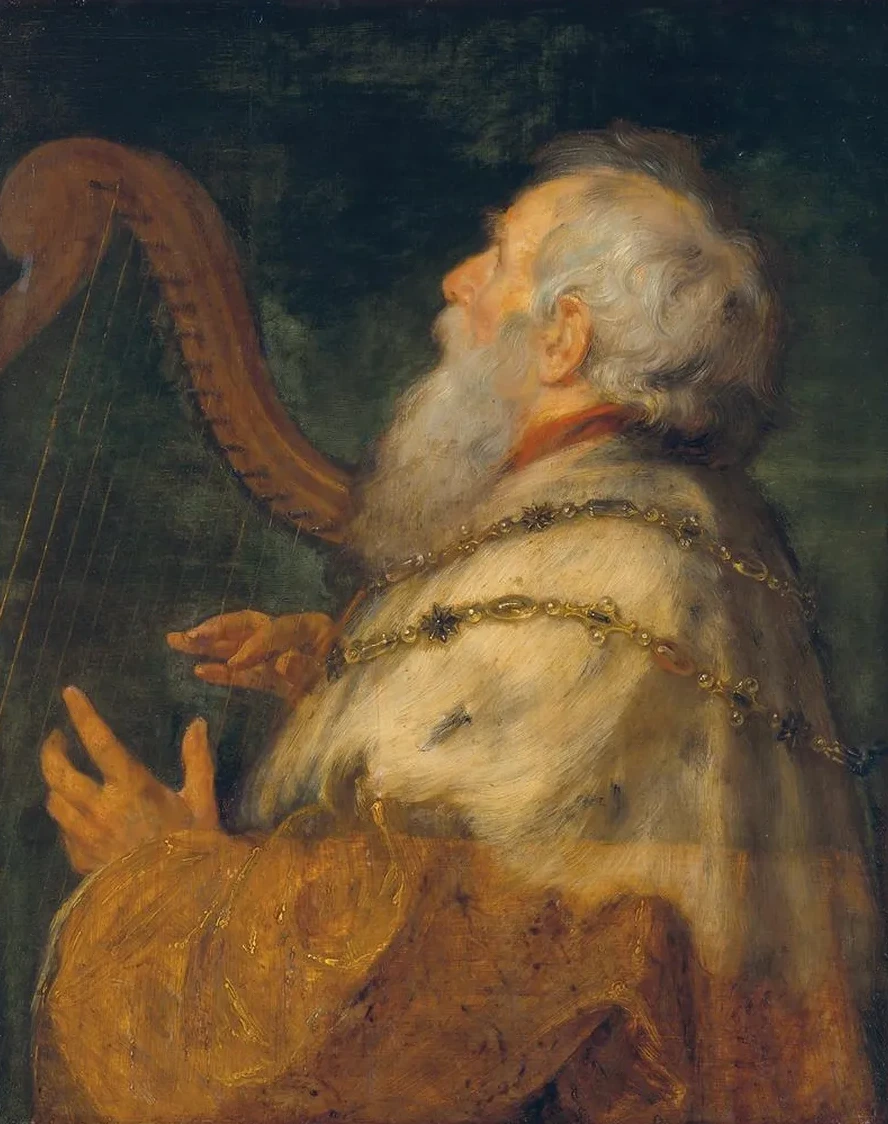 King David Playing the Harp