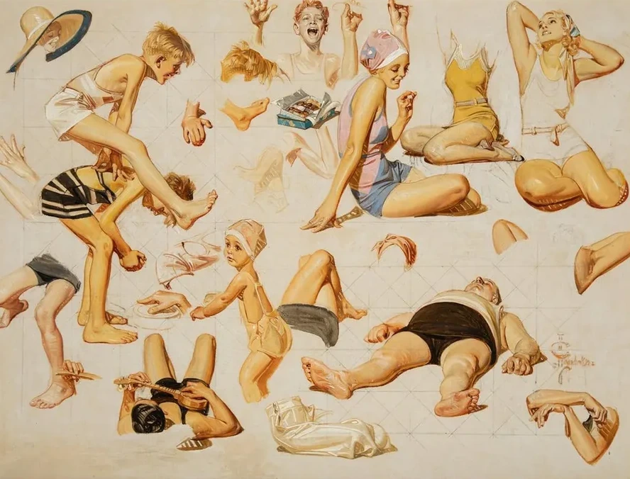 King of the Beach, The Saturday Evening Post cover study