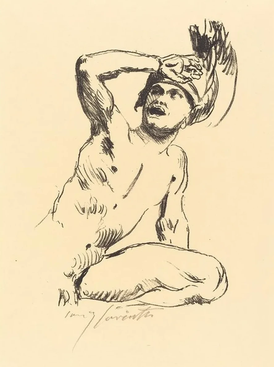 Kneeling Warrior I (Kniender Krieger in Abwehr I)
