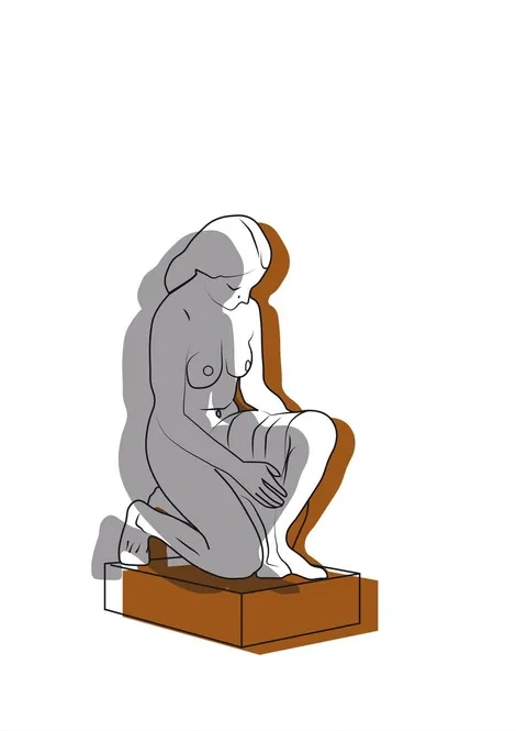 Kneeling Woman Statue