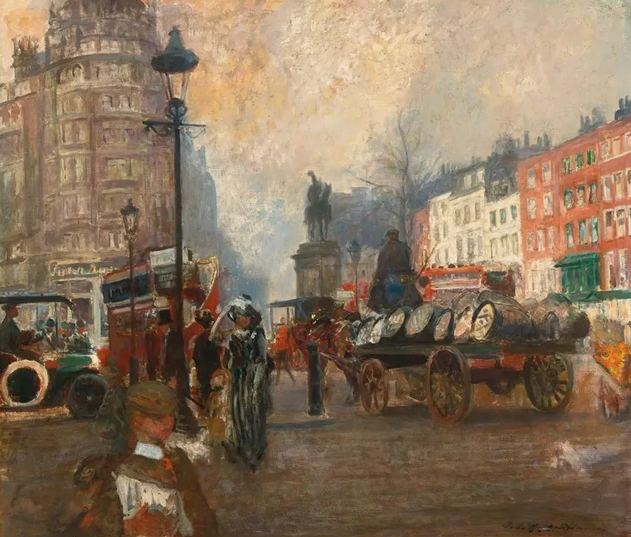 Knightsbridge Seen From Sloane Street, December 1913