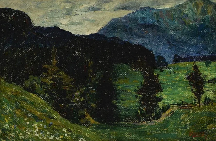 Kochel Mountains with Firs