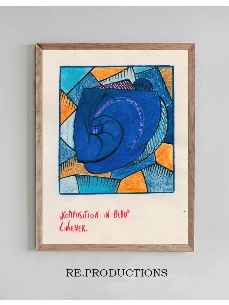 Komposition in Blau