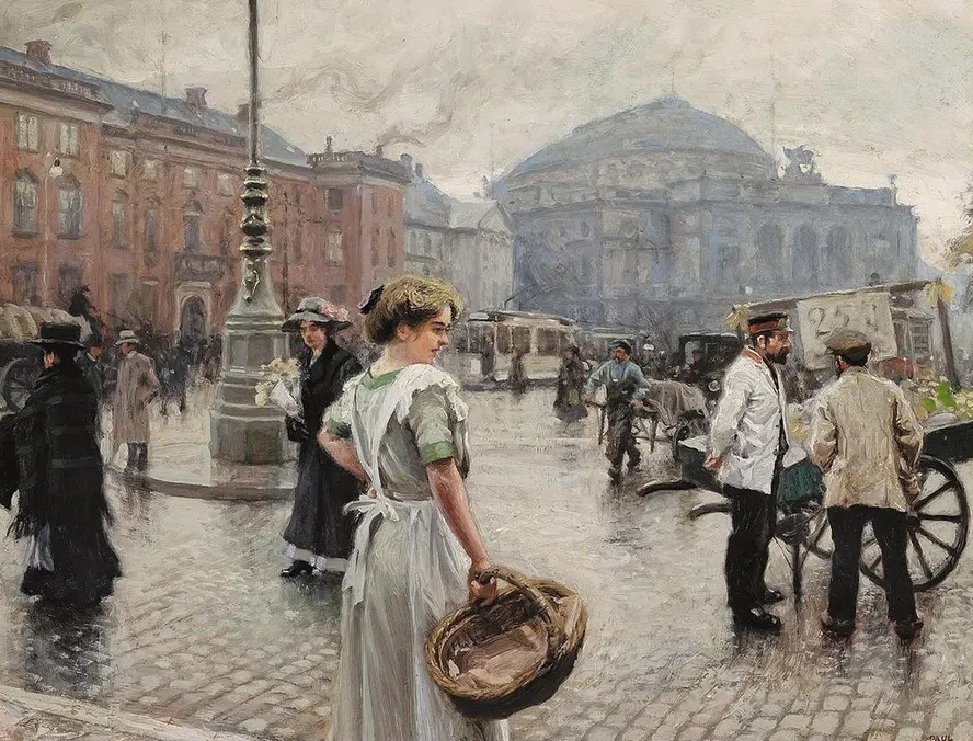 Kongens Nytorv Med Musse P Indk B