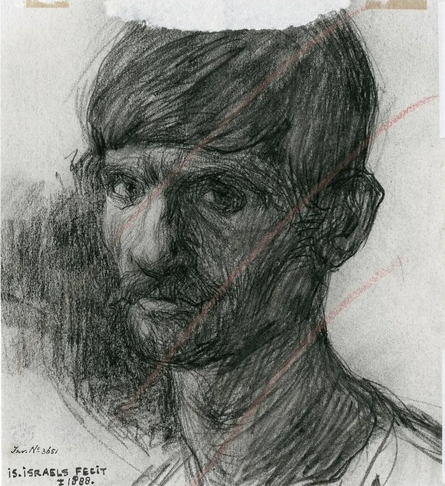 Kop van Een Man, Portret van Een Arbeider 2