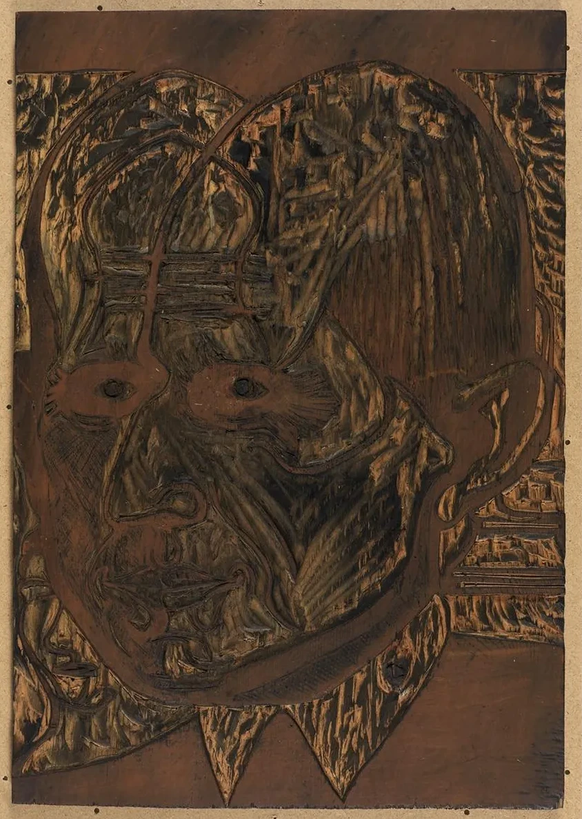 Kopf Dr. Bauer, Zeichnungsstock