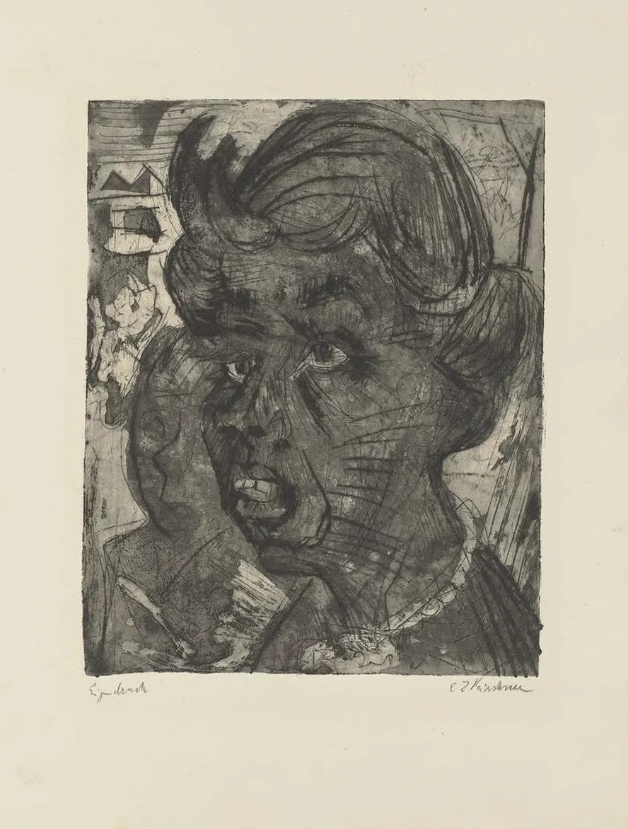 Kopf einer B uerin (Fr. Schmid)