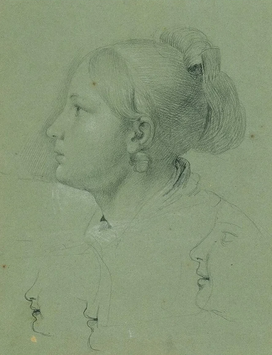 Kopf Eines M Dchens (studie Zur Heimkehr Des Landwehrmannes, 1817)