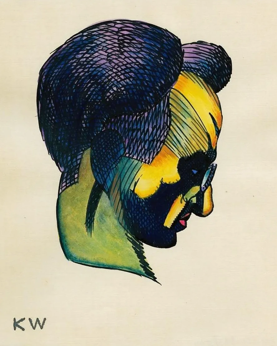 Kopfstudie, aus Profile, 10 Bl tter, Graz III