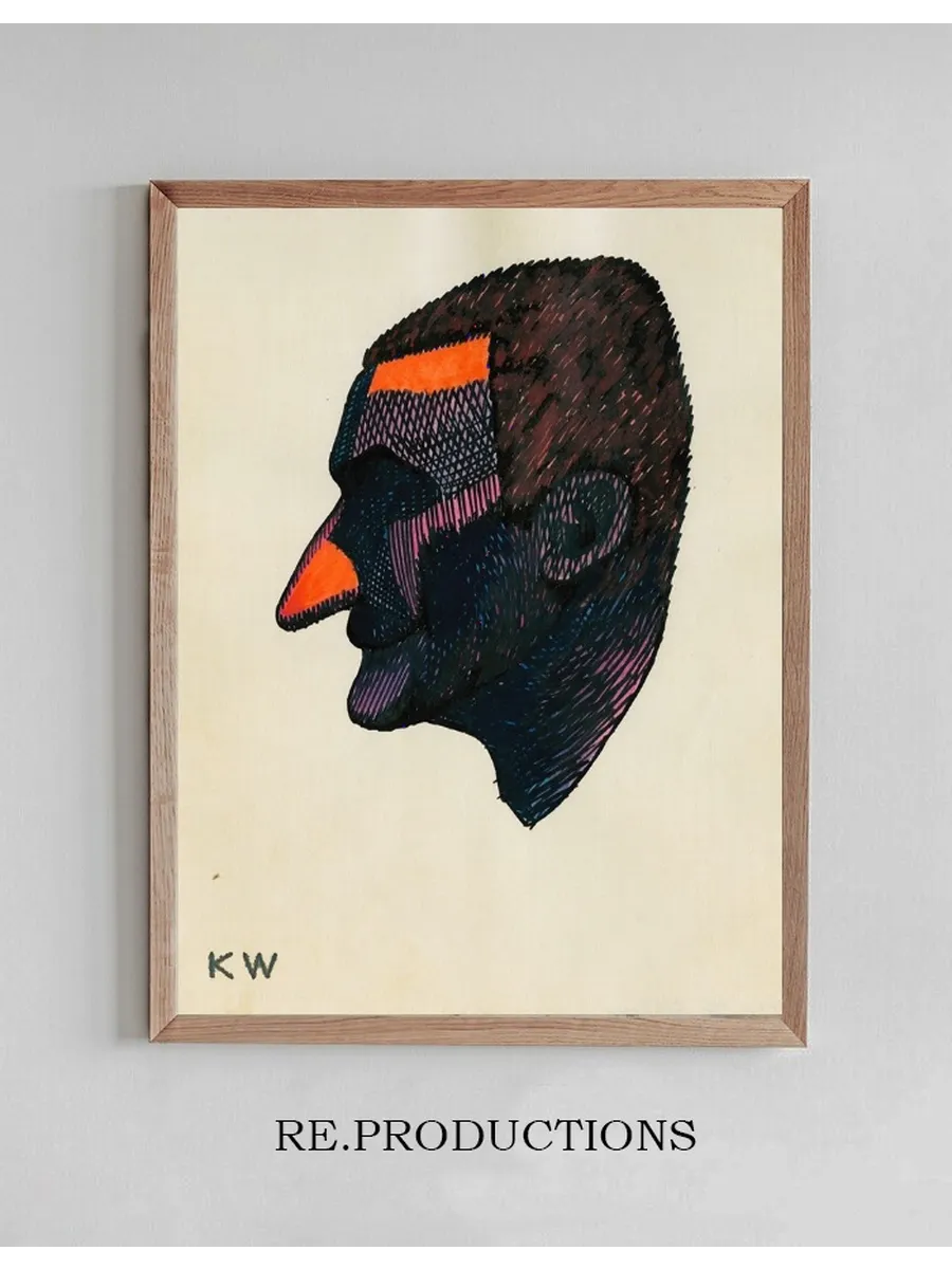 Kopfstudie, aus Profile, 10 Bl tter, Graz II