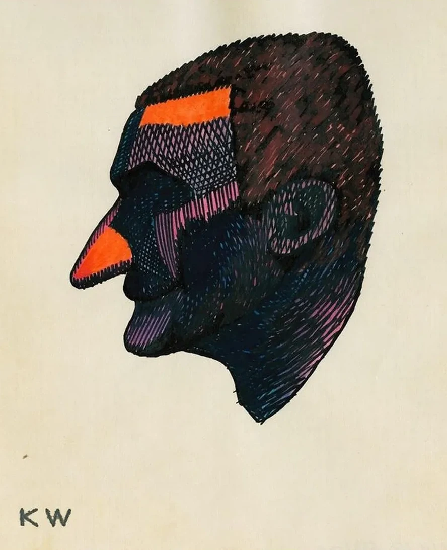 Kopfstudie, aus Profile, 10 Bl tter, Graz II