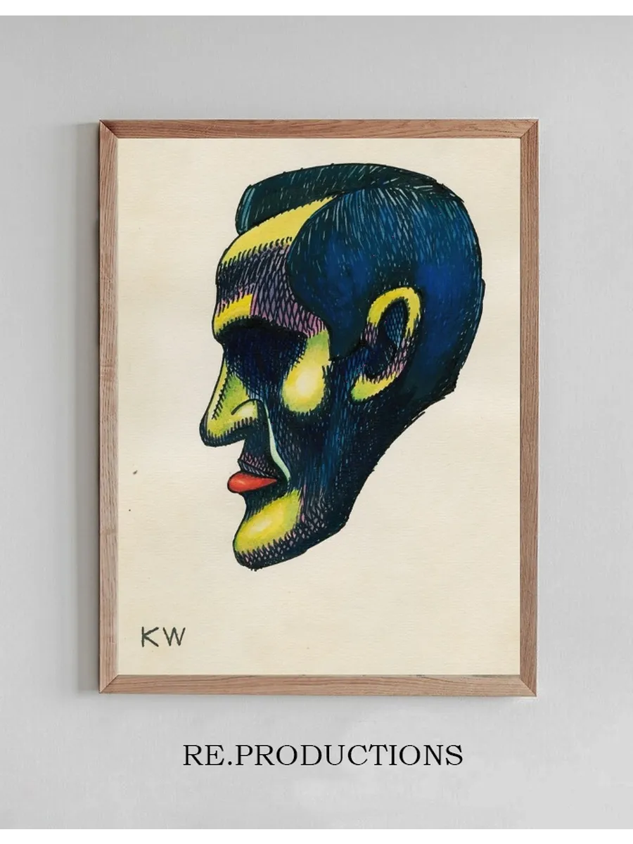 Kopfstudie, aus Profile, 10 Bl tter, Graz IV