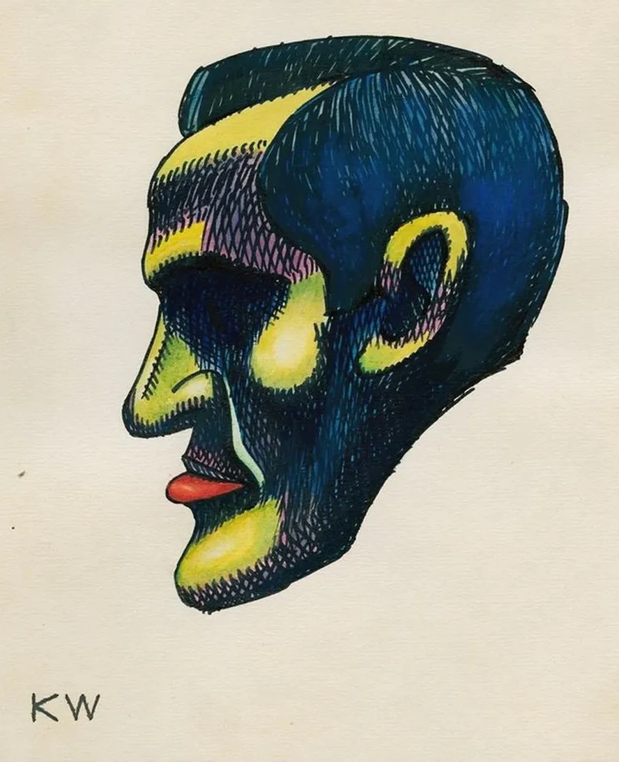 Kopfstudie, aus Profile, 10 Bl tter, Graz IV