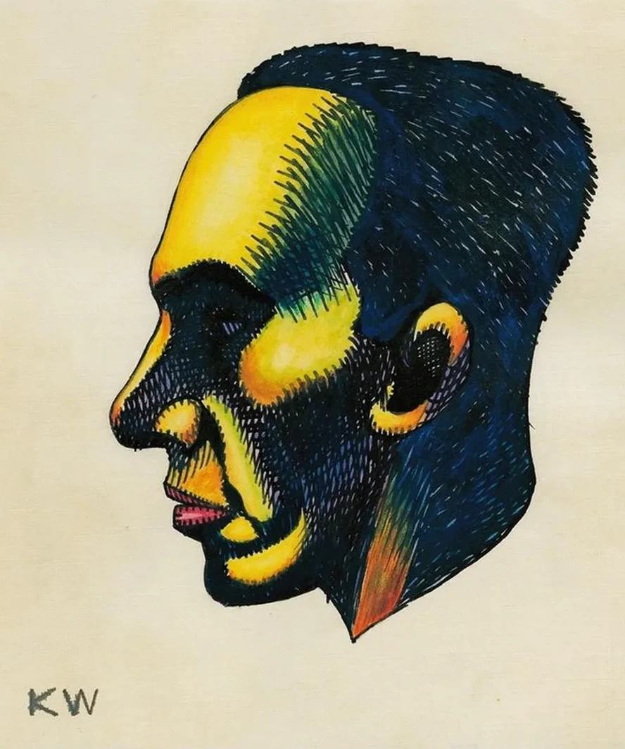 Kopfstudie, aus Profile, 10 Bl tter, Graz I