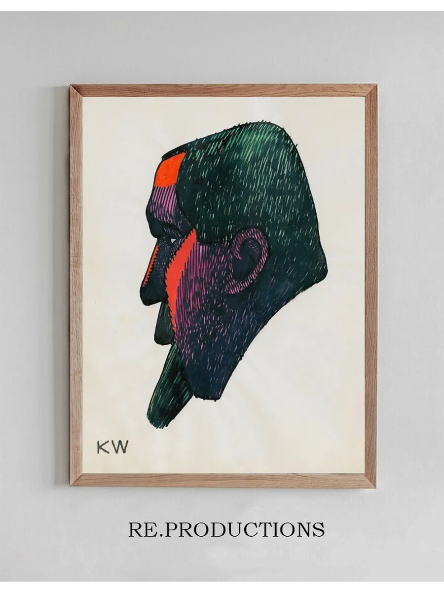 Kopfstudie, aus Profile, 10 Bl tter, Graz VIII