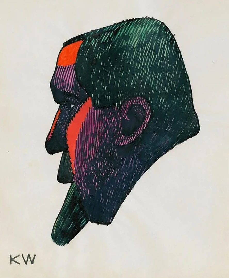 Kopfstudie, aus Profile, 10 Bl tter, Graz VIII