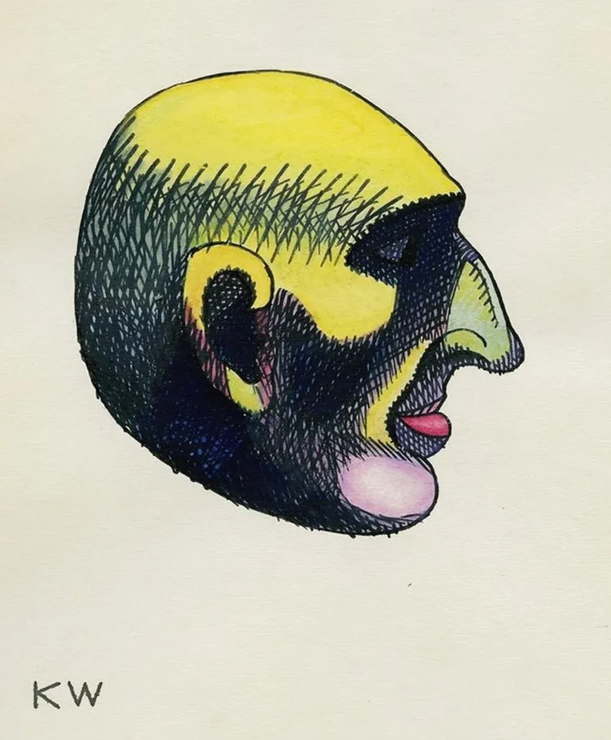 Kopfstudie, aus Profile, 10 Bl tter, Graz V