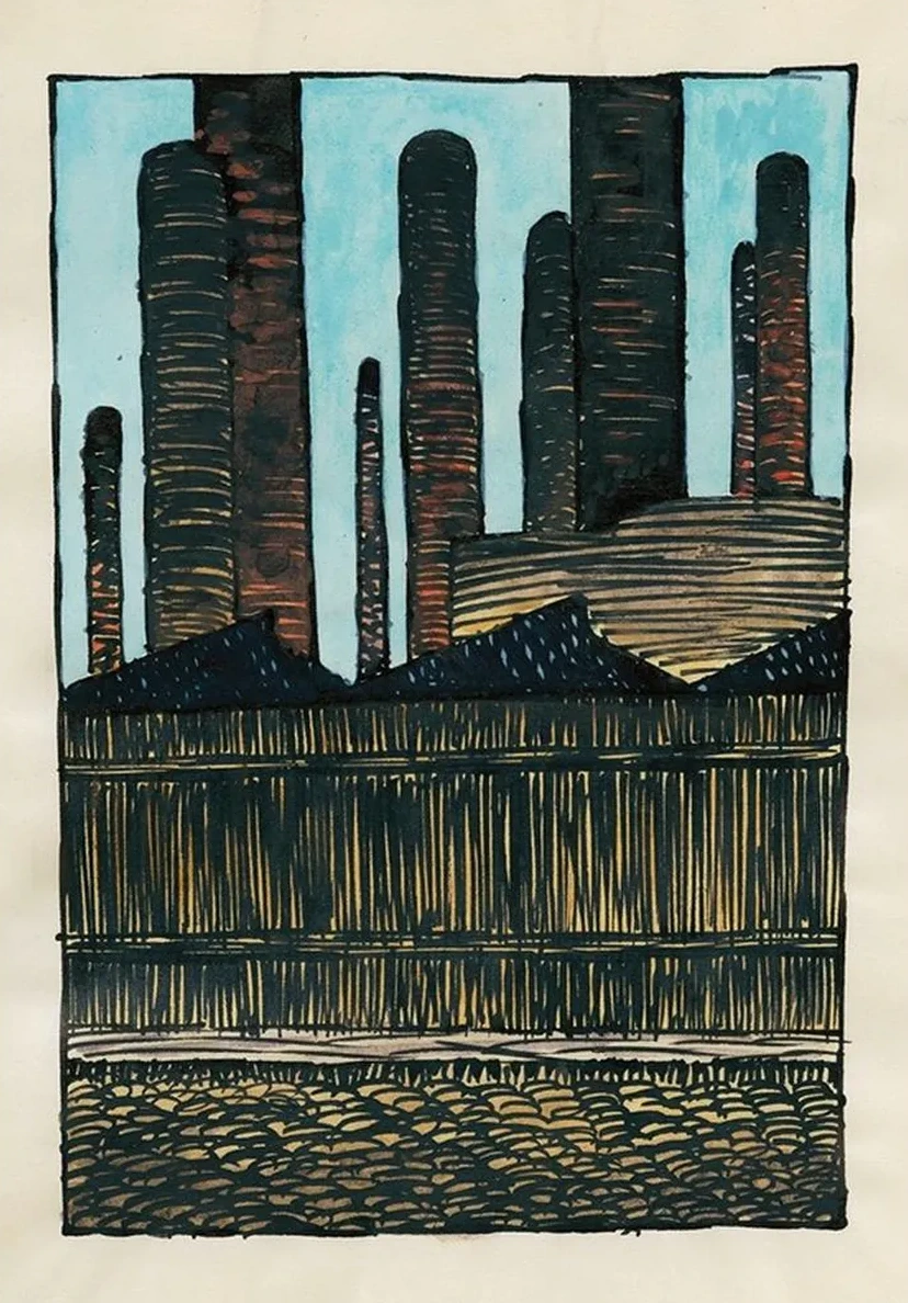 Kopfstudie, aus Profile, 10 Bl tter, Graz XIV