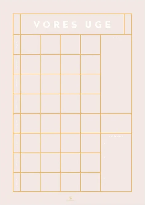 Kragh Vores Uge - Pink, 4 column
