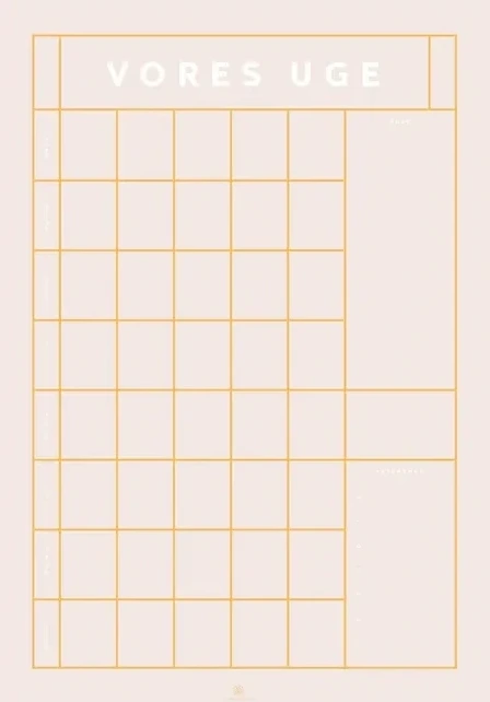 Kragh Vores Uge - Pink, 5 column