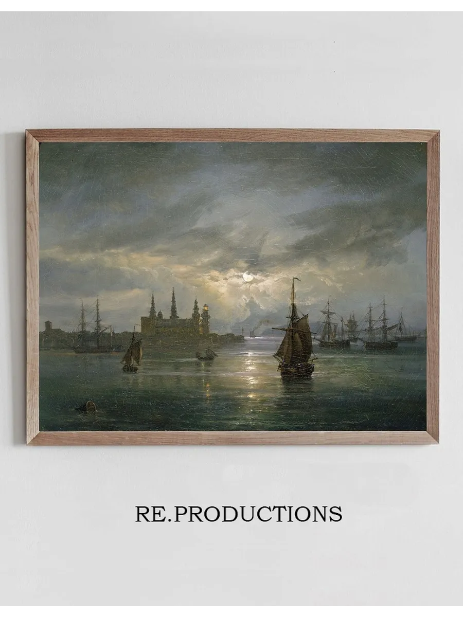 Kronborg Castle in Moonlight