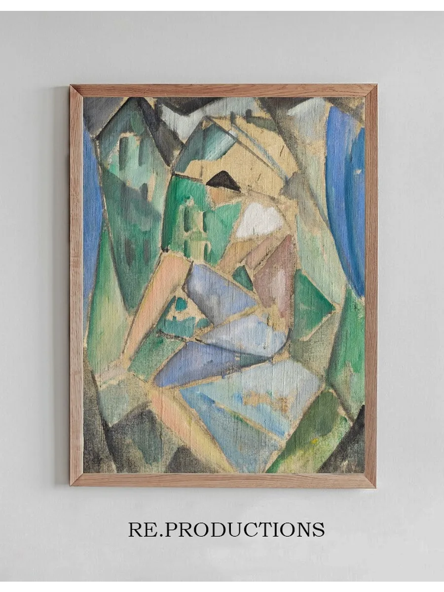 Kubistische Figur Mit H Usern