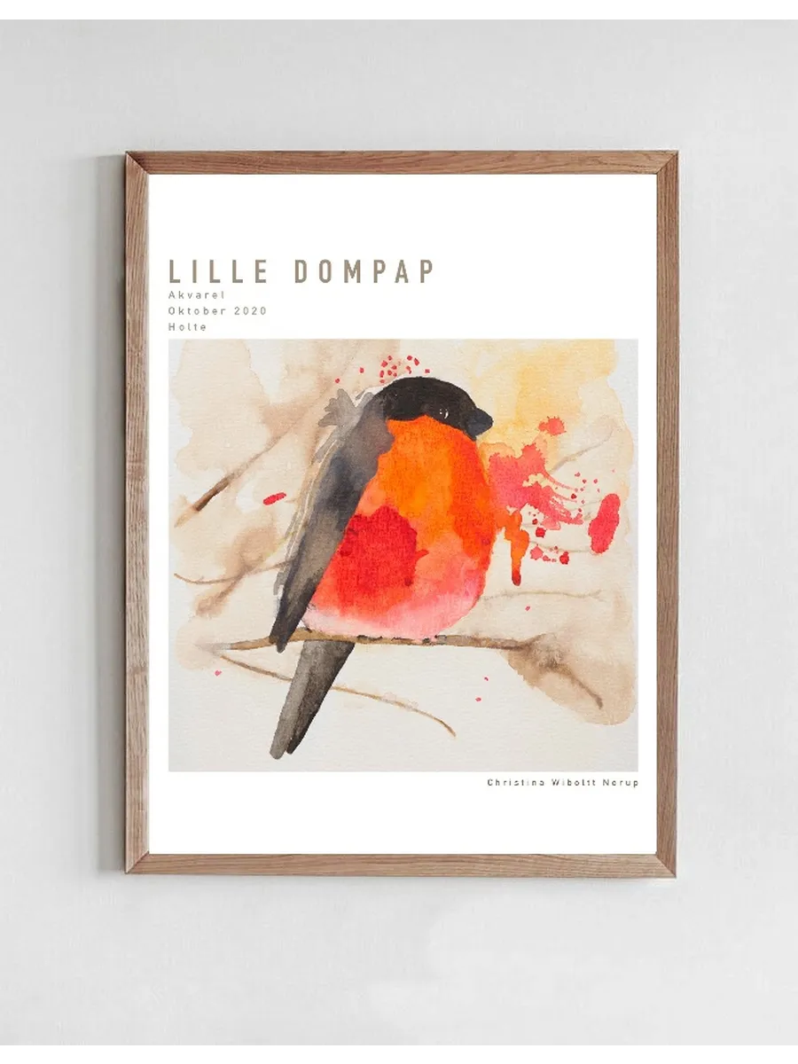 Kunstplakat Lille Dompap