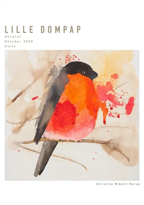 Kunstplakat Lille Dompap