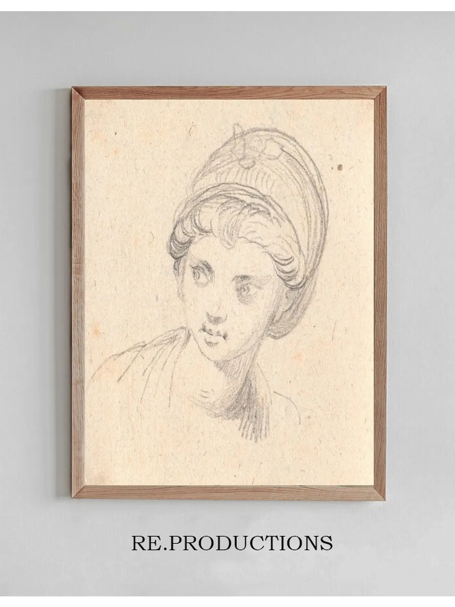 Kvindehoved Med Turban