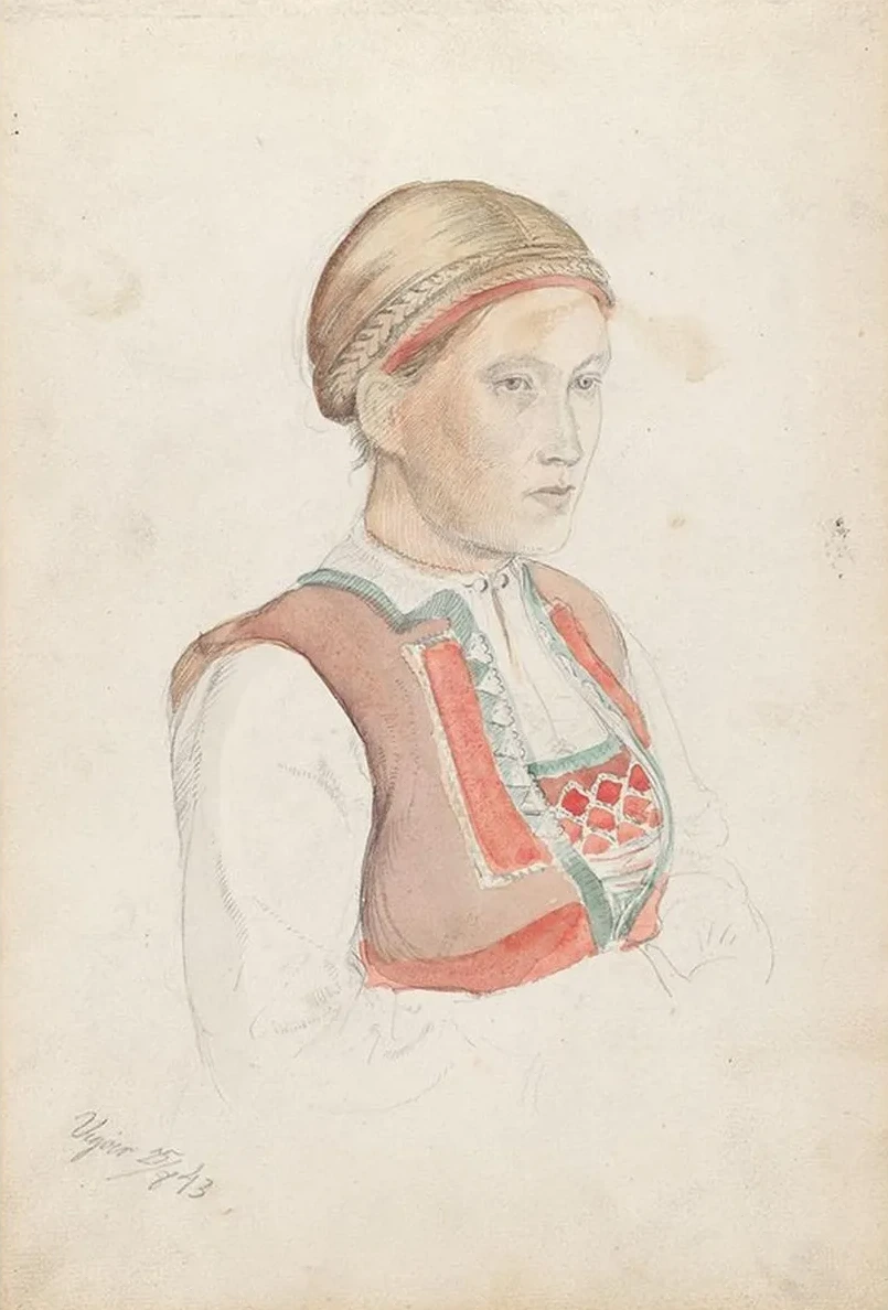 Kvinne I Halvfigur, Vik Y