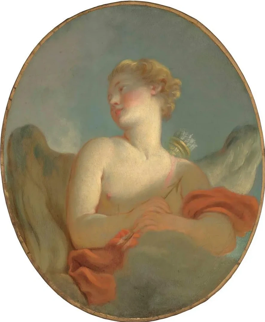 L Amour said to be a Portrait of Marie Catherine Colombe (1751 - 1830) as Cupid