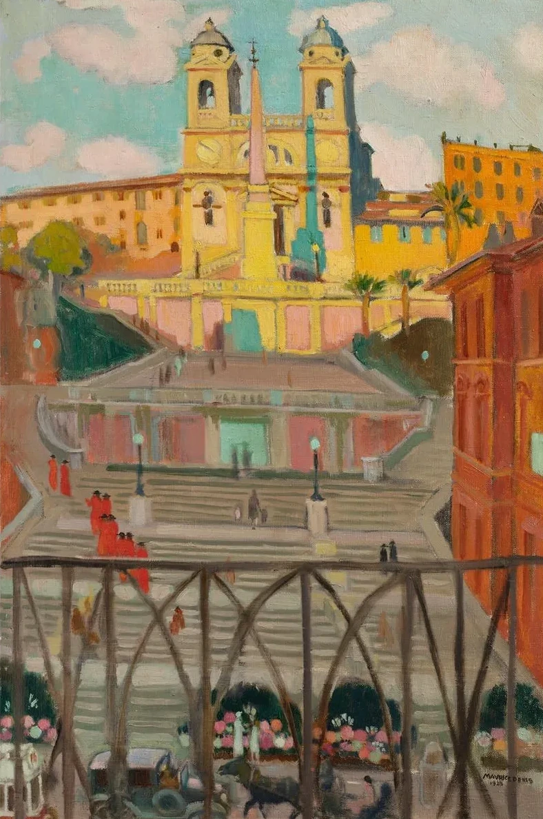 L Escalier D Espagne et la Trinit - Des - Monts, le Soir