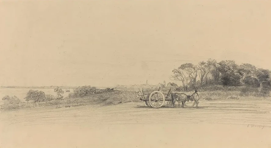 L Ile aux Moines with Figure and Cart