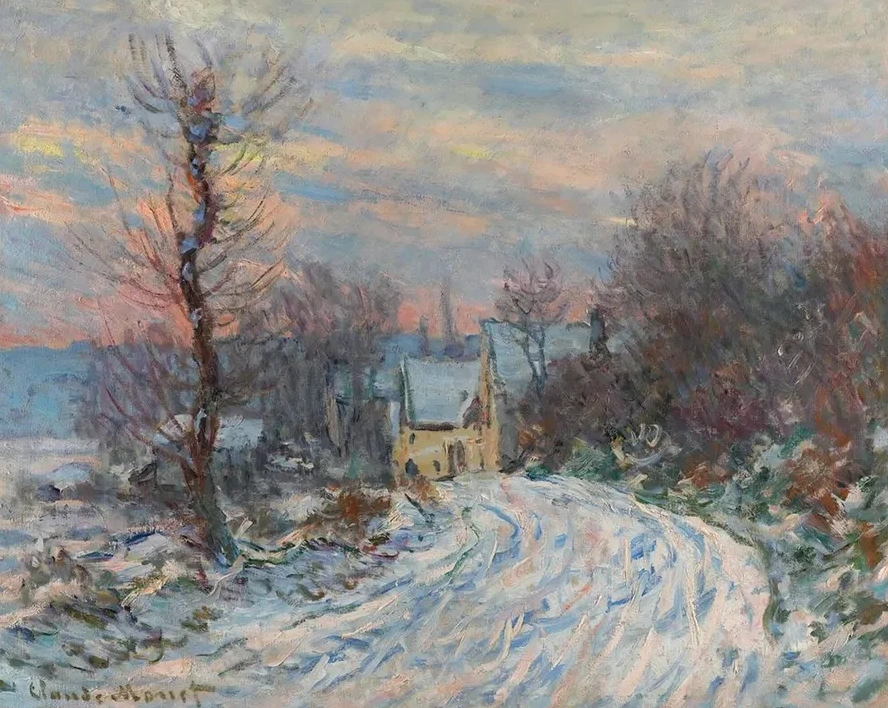 L entr e De Giverny En Hiver