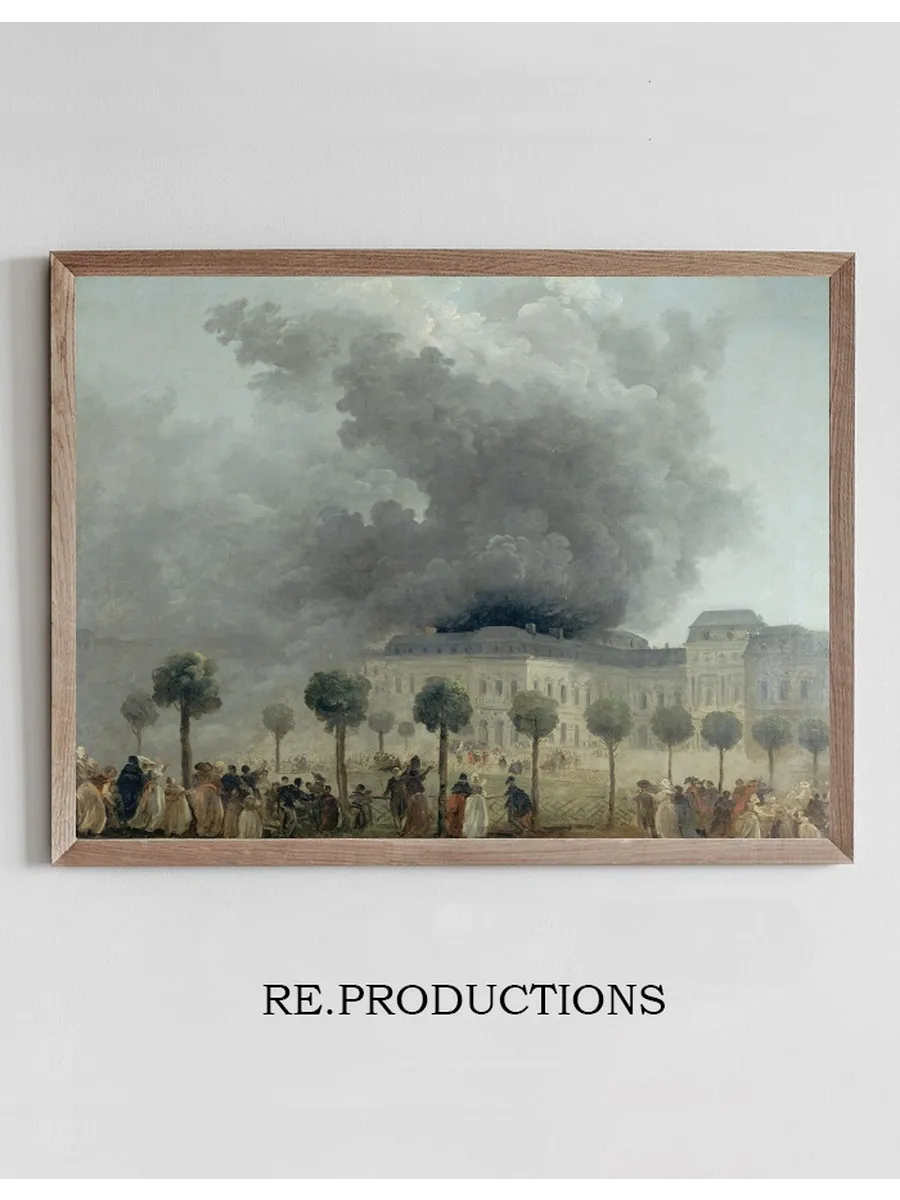 L Incendie de L Op Ra, Vu Des Jardins du Palais - Royal, le 8 Juin 1781