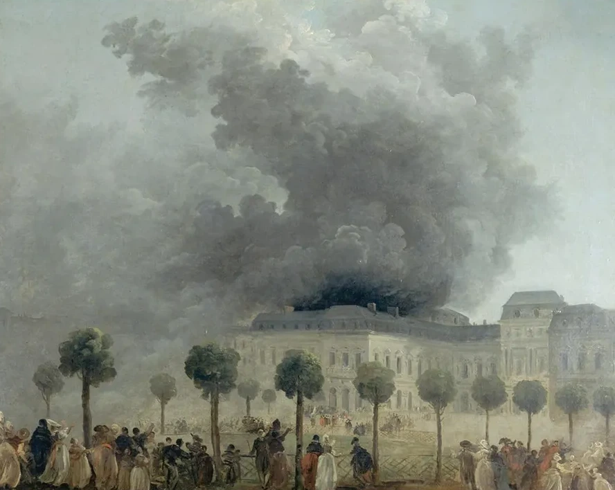 L Incendie de L Op Ra, Vu Des Jardins du Palais - Royal, le 8 Juin 1781