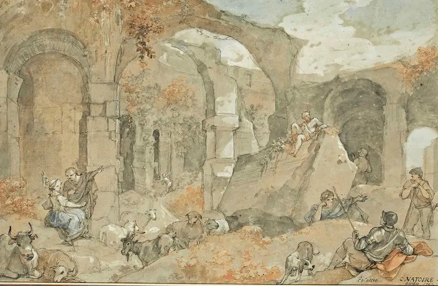 L int rieur Du Colis e Avec Bergers Et Animaux