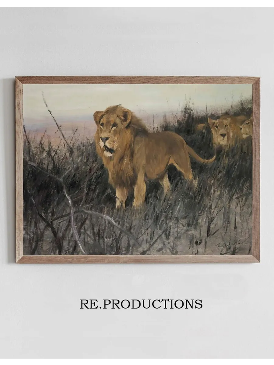 L wen In Verbrannter Steppe (Lions In A Burnt Steppe)