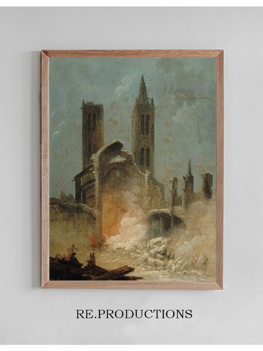 La D molition de l glise Saint - Jean - en - Gr ve, en 1800