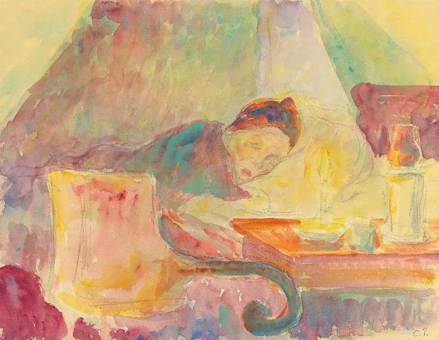 La M re De L artiste Au Lit