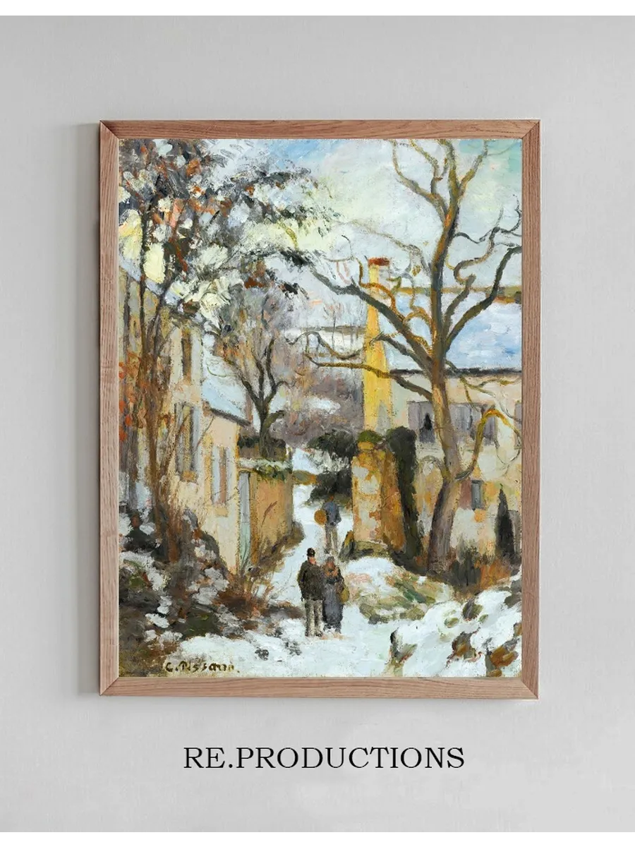La Maison Rondest Sous La Neige, Pontoise Or Chemin De L hermitage, Pontoise,Sous La Neige