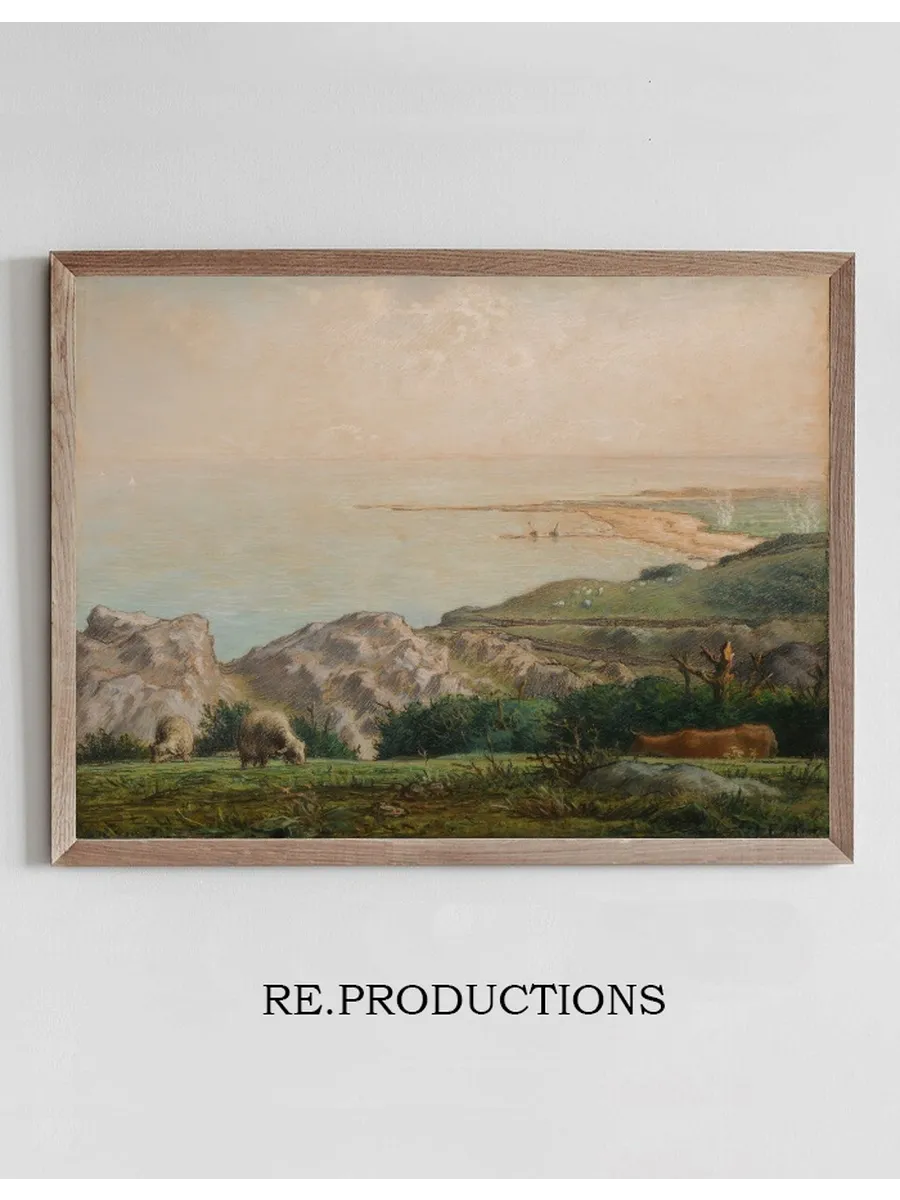 La Mer Vue du Haut de la Falaise de Landemer
