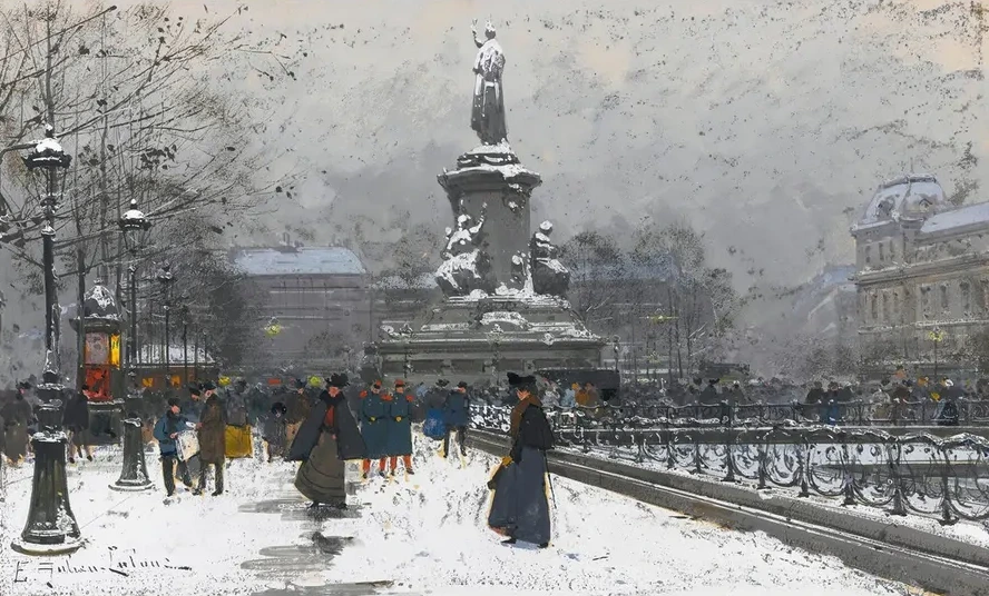 La Place De La R publique (Neige)