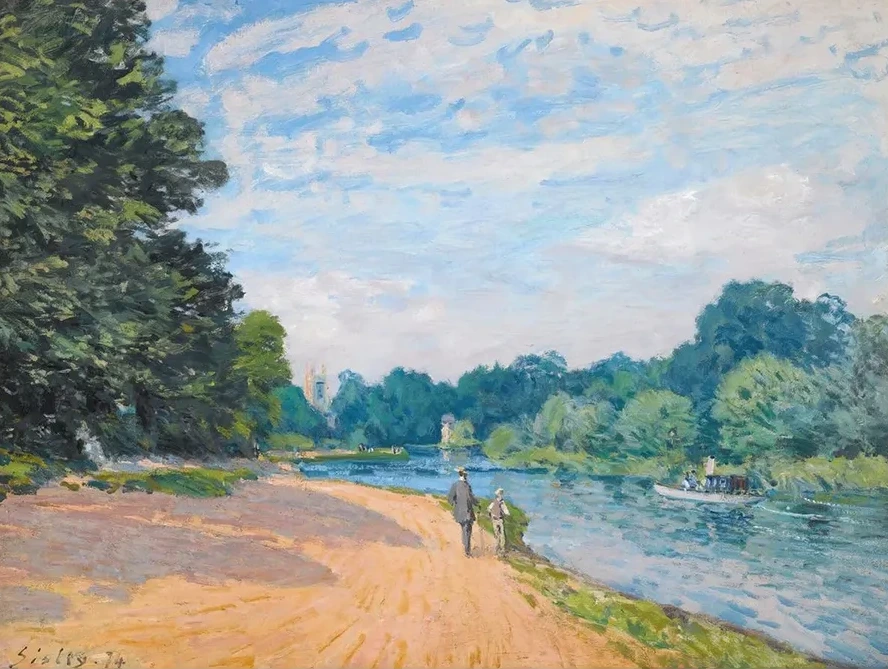La Tamise Avec Hampton Church