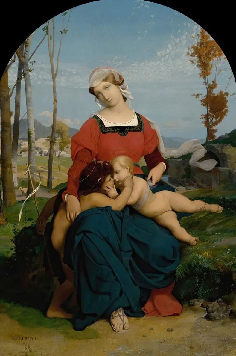 La Vierge, L enfant Jesus Et Saint Jean