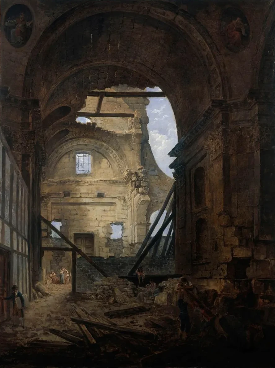 La Chapelle de la Sorbonne Avec la Vo Te de la Nef Effondr E